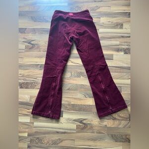 Hippie Y2K VTG Hotkiss Ruby Corduroy Flare Leg Pants Sz 9 33 1/4 Boho Retro